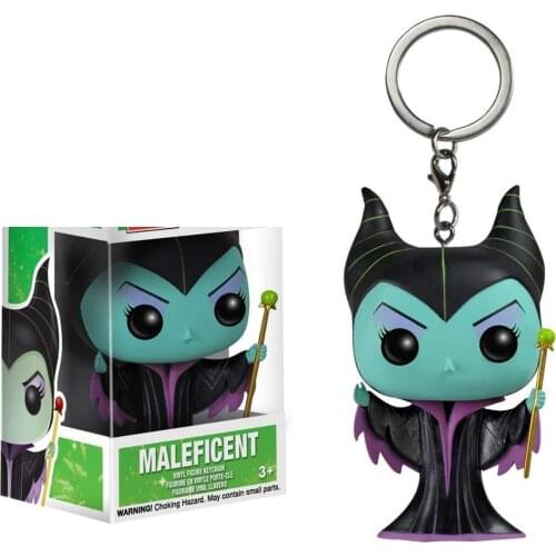 Funko Pop Pocket Maleficent Keychain Maleficent Action Figure Toy