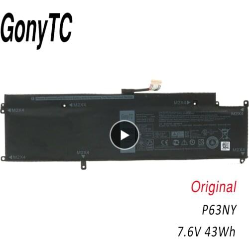 GONYTC P63NY 7.6V 43WH New Original Laptop Battery for Dell Latitude 13 7370 E7370 N3KPR P63NY