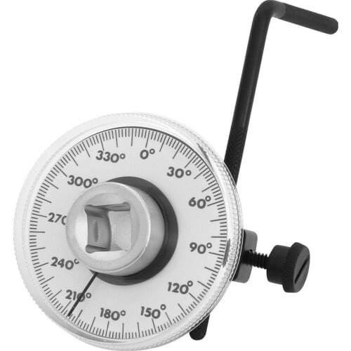 360° 1/2 Inch Adjustable Drive Torque Angle Gauge Auto Garage Tool Set For Hand Tools Wrench Auto Repair Tools