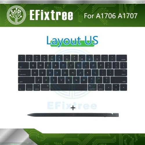 10 Sets A1706 A1707 A1708 Keyboard Key Cap Keycap US For Macbook Pro Retina 13" 15'' Keyboard 2016 2017 Keycaps Set Layout