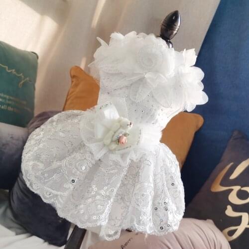 Pet Bride Costume Clothes Bling Cat Dog Wedding dress Dog cat Tuxedo for Cat chihuahua poodle Small Pet