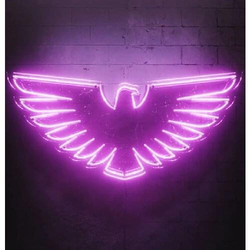 Neon Signs for Big eagle Neon bulb Sign neon light sign Decorate room Game Room wall Lamp Handcraft Glass Tubes Art Dropship