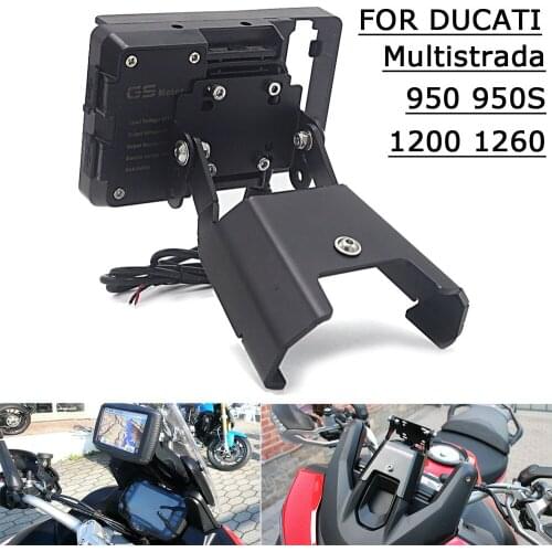 New For Ducati Multistrada 950 S from 2017 1260 from2018 Enduro from 2016 Motorcycle Mobile Phone Stand Holder GPS Plate Bracket