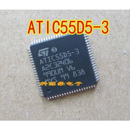 New 5PCS/LOT Car ic ATIC55D5-3 A2C32406 TQFP80 Car Computer Board Chips