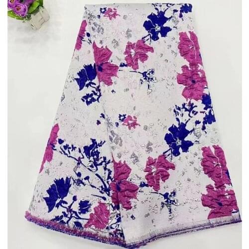 New Design Organza Lace African French Lace Fabric High Quality Nigerian Tulle Jacquard Brocade Lace Fabric For Party DM4741