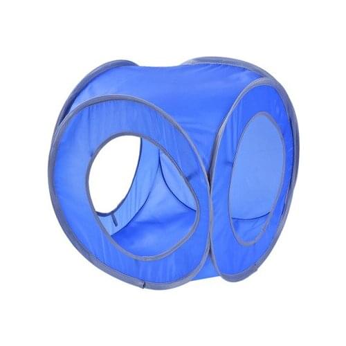 Foldable Solid Color Pet Tent Waterproof Portable Pet House Bed Stitching Square Cat Tunnel Small Dog Toys Outdoor Travel Tent