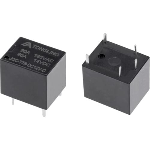 UXCELL 5 Pcs JQC-T78-DC12V-C DC12V Relays Coil SPDT 5 Pin PCB Electromagnetic Power Relay For Automatic Control System Supplies