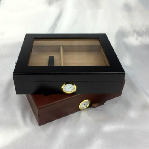 High-quality Cedar Wood Humidor Constant Humidity Cigar Cabinet With Hygrometer and Humidifier