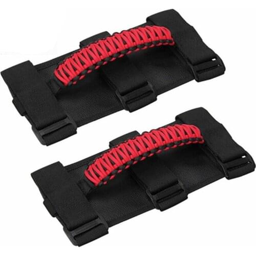Compatible with Jeep-Wrangler Roll Bar Grab Handles Grip Inner Car Roof Trolley Handle Straps Comfortable Accessories