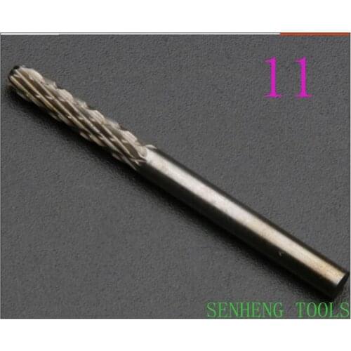 1piece 11# 3x3mm Tungsten carbide rotary burrs grinding head wheel for metal cutters