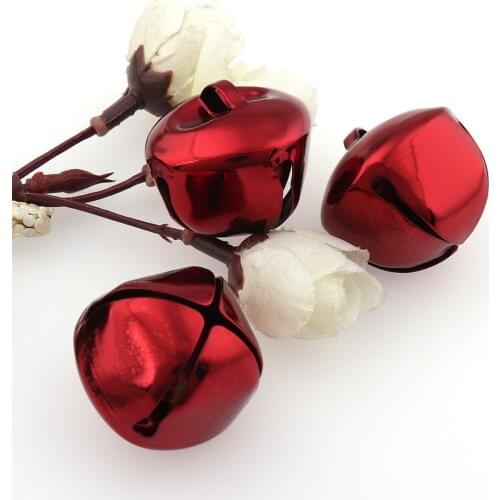 10pcs 28mm Christmas Bells Crafts Red Jingle Bells Christmas Tree Ornaments Festival Party Decoration/Christmas Decoration DIY