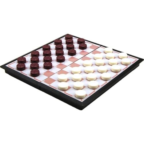 19.5x19.5cm Classic Chessboard Checkers Competition Toy Playset