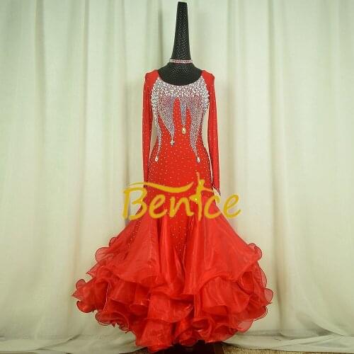 2019New Ballroom Dance Competition Dress Women Waltz Dress Standard Modern Dance Performance Costumes