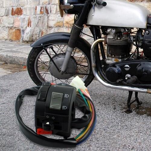 2020 RXKNEW 125 Motorcycle ATV E-bike 7/8" Left Handlebar Mount Horn Turn Signal Light On Off Button Switch Assembly for Yamaha