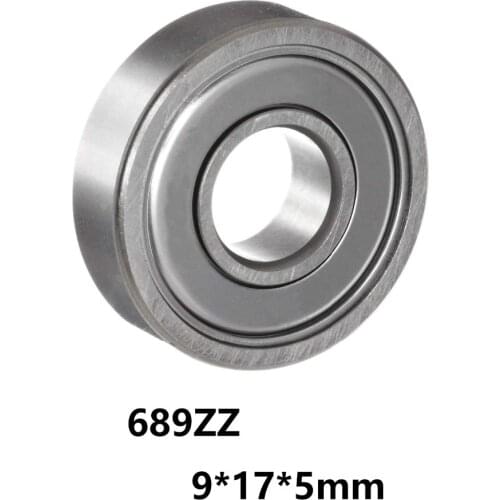 3PCS/LOT 689ZZ Deep Groove Ball Bearing Miniature Bearing 689-ZZ Bearing Steel 9*17*5mm 9*17*5 52100 Chrome Steel