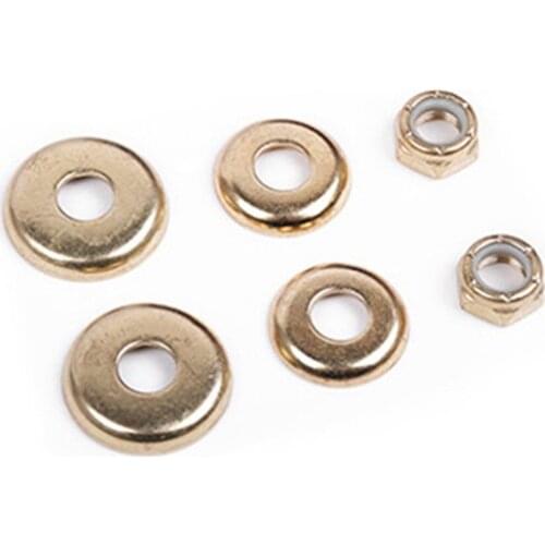 4pcs Longboard Skateboard Bushings Washers Cup With Nuts Longboard Skateboard Bridge Shock Absorber Bowl Cover