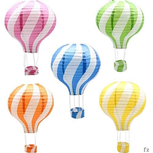 50 Pcs Hot Air Balloon Paper Lantern Bedroom Fun Lamp Ceiling Light Shade Decor Lantern Decoration for Holiday Party