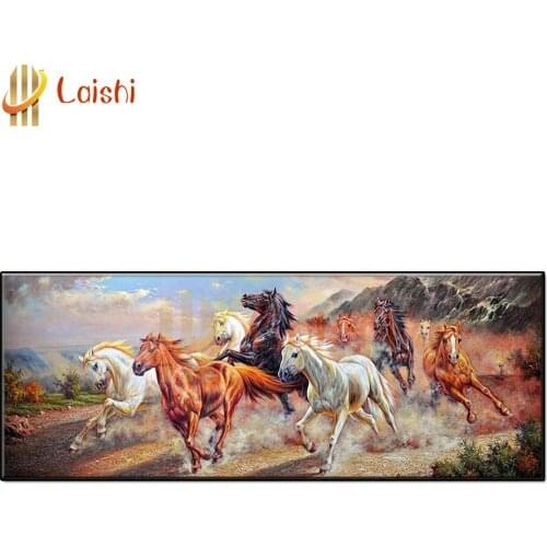 Diamond Embroidery Galloping horses, animals Full Square/Round Diamond Painting 5D Cross Stitch Rhinestone pictures mosaic decor
