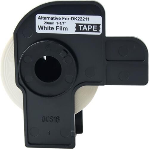 AOMYA 2 Rolls Label tape DK-22211 Label 29mm*15.24m Continuous Compatible for Brother Transferable rubber/paper