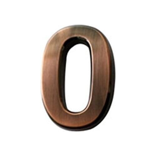 Bronze Digital 0-9 Hotel 3D Digital Building Door Address Floor Number Hotel Apartment Number Plate Sign