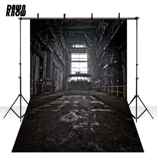 DAWNKNOW Iron Building Photography Background Backdrop Retro Black Indoor Children Photocall Wedding Photo Studio Props GY305