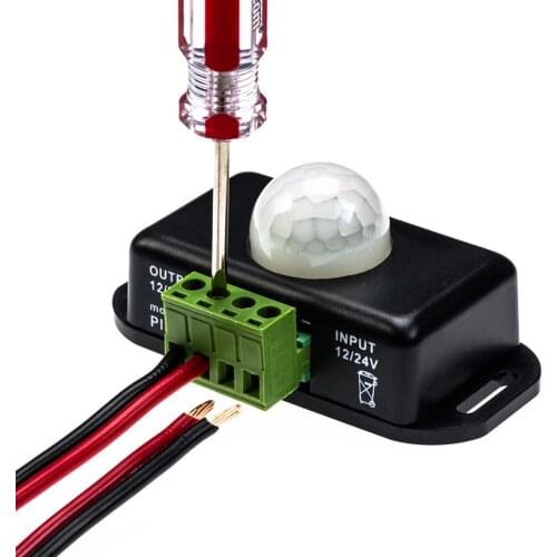 DC12V-24V 8A Infrared PIR Motion Sensor Switch for LED Light 5~8M Infrared Motion Sensor Detector 120 Degrees Automatic 1PC 2PCS