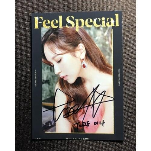Hand signed TWICE MINA autographed photo FEEL SPECIAL 5*7 092019N2