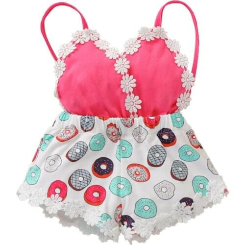 Summer Newborn Infant Cute Baby Girl Boy Jumpsuit Rainbow Print Sleeve Romper Fashion Clothing Newborn Infant Cute Baby Outfits