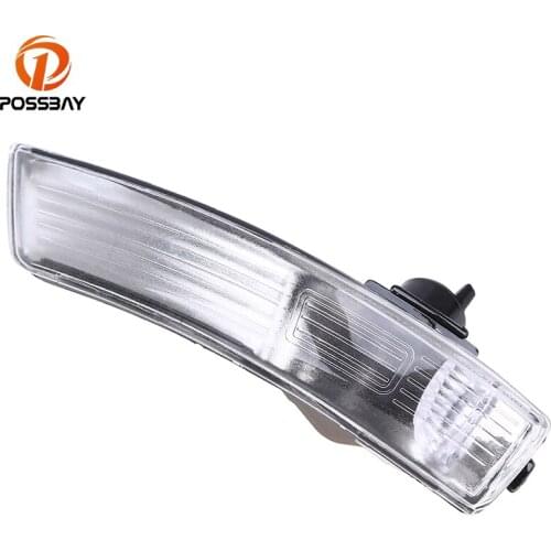 POSSBAY Front Turn Signal Light Cover Rearview Mirror Lamp Shell House for Ford Focus(DYB) MK III 2012 2013 2014 2015 2016 2017