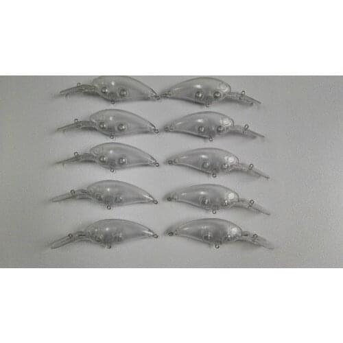 10pcs Unpainted Hardbait Crankbait Fishing Lure Body 4 Inch 1/2 OZ Blank lures JSE171