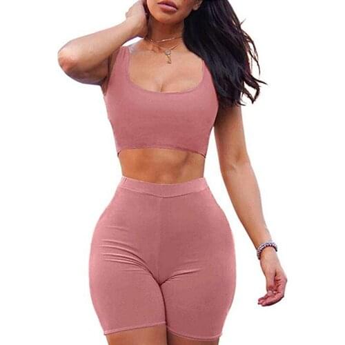 2019 The Newest Fashion Wear Take Polyester Summer Womens Bodycon Two Piece Dress Crop Top Skirt Set Short Sleeve Outfits