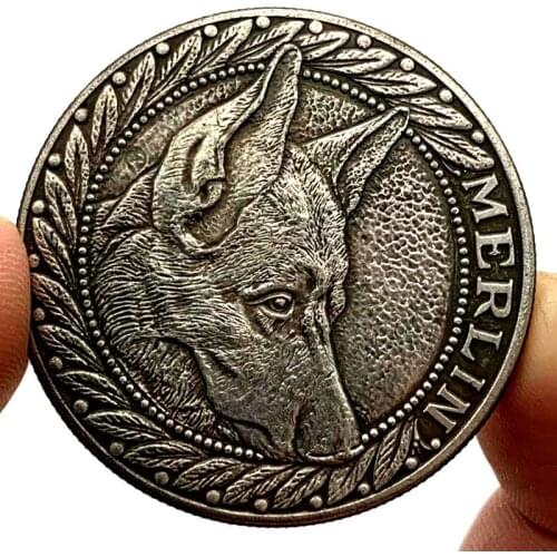 Wandering Coin Police Dog Commemorative Collectible Coin Gift Challenge Coin