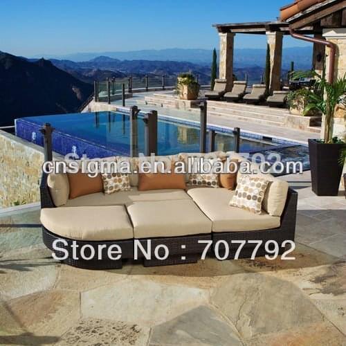 New Design sectional sofa set with side table