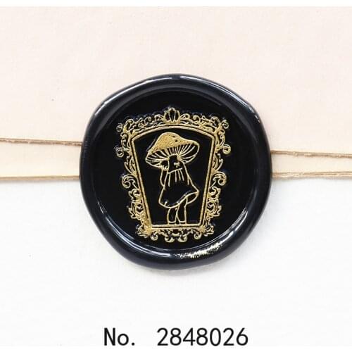 Mushroom girl with Mirror wax Seal Stamp,Party Seal Stamp Kit invitation seal,gift envelope packing seal,Mushroom seal stamp