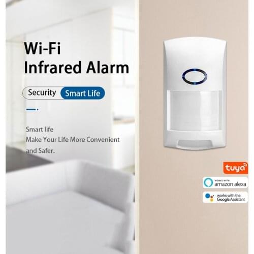 Tuya Smart WiFi Infrared Detector Motion Sensor Alarm Compatible With Tuya Intelligent APP Infrared Intrusion Alarm
