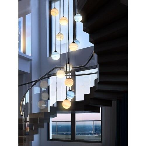 Nordic led glass ball hanglampen luminaire kitchen fixtures lumiere pendant lamp living room pendant light bedroom hanging lamp