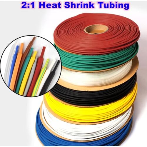 5 Meters 2:1 Heat Shrink Tubing Tube Car Electrical Wire Sleeving 11mm 12mm 13mm 14mm 15mm 16mm 18mm 20mm ROHS Certification