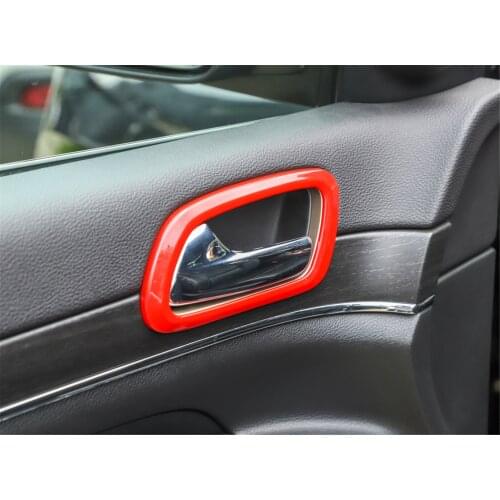 Inner Door Bowl Frame Decorative Cover Trim Sticker for Jeep Grand Cherokee 2011+ Stylish Car Accessories Interior Decoration