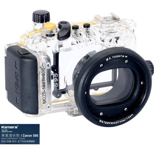 Waterproof Underwater Housing Camera Case for Canon Powershot S95 Lens WP-DC38