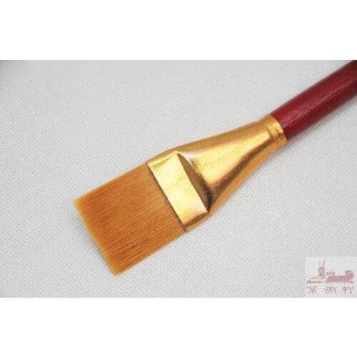 Yellow tube single support nylon hair row brush pen large number watercolor painting pen chese painting brush art supplies