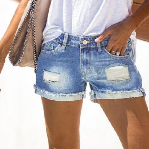 Ladies jeans pants 2021 fashion leisure shorts summer street curl and grind retro mothers trousser friends work-up