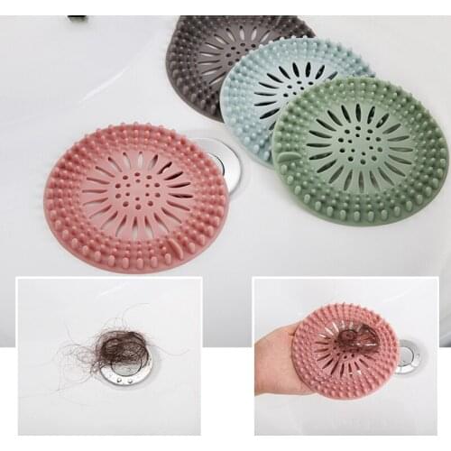 4pcs Sink Sewer Filter Floor Drain Strainer High Quality Hair Stopper Bath Catcher Shower Cover Kitchen Bathroom Anti Clogging