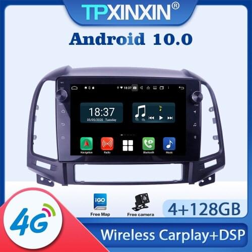 Android 10 For Hyundai Santa FE IX45 2006-2012 Car Radio Multimedia Video Audio Recorder DVD Player Navigation HeadUnit GPS 2din