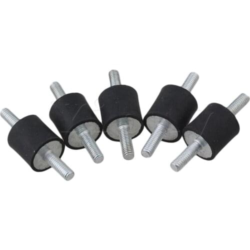 5PCS M6 Double Ends Screw Anti-Vibration Mount Silentblock For Air Compressor