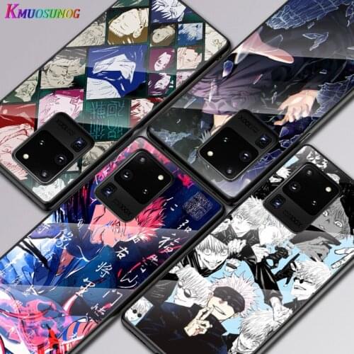 Jujutsu Satori Gojo For Samsung Galaxy S20 FE S10e S10 S9 S8 Ultra Plus Lite Plus 5G Tempered Glass Cover Phone Case