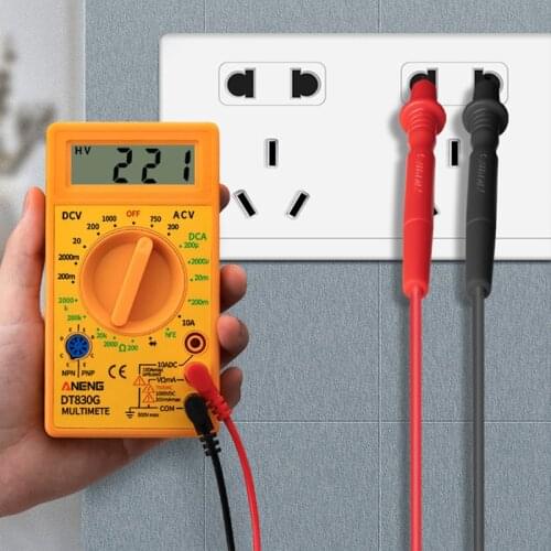 Digital Multimeter Entry-level Voltage Indicator Ammeter Voltmeter Electrician Home Circuit Tester Tester Щупы Для Мультиметра