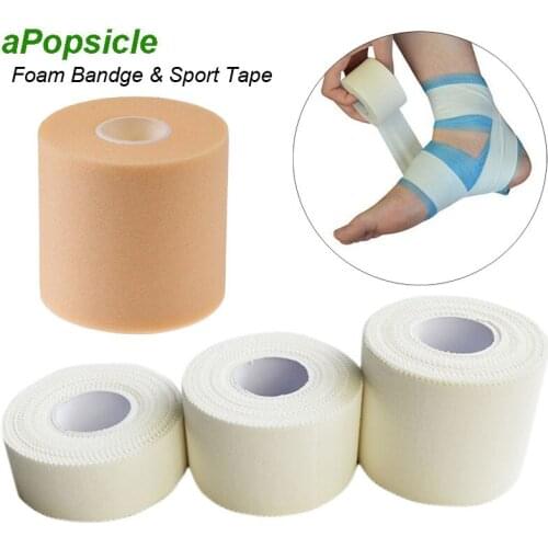 Breathable Athletic Spong PU Foam Bandage Tape First Aid Kit Elastic Self Adhesive Cotton Sport Tape Thumb Finger Ankle Elbow