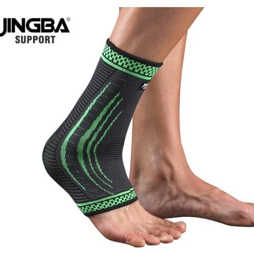 JINGBA SUPPORT 1 PCS Dropshipping Nylon Compression Ankle Brace Support Protective Outdoor Sports Ankle joint Protector