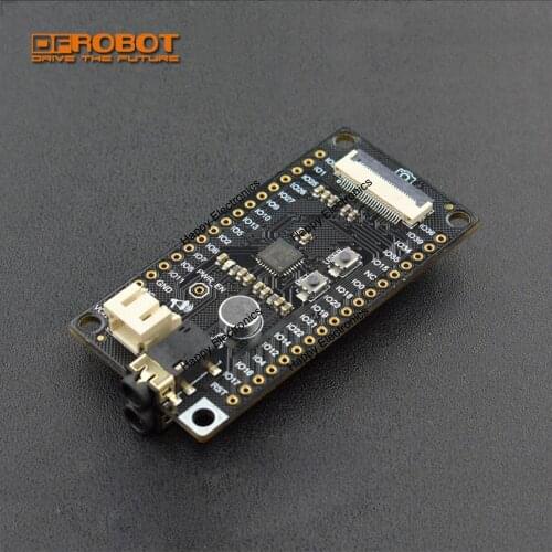 FireBeetle Covers Camera & Audio record Media monitor Board wtih NAU8822 CODEC IIS earphone microphone for Internet of things