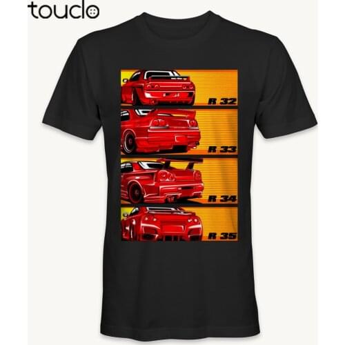 Nissann skyline t-shirt GTR R32 R33 R34 R35 Car Tees